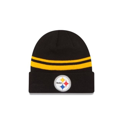 Pittsburgh Steelers Gorra | New Era NFL Cuff Knit Beanie Mexico - Negros
